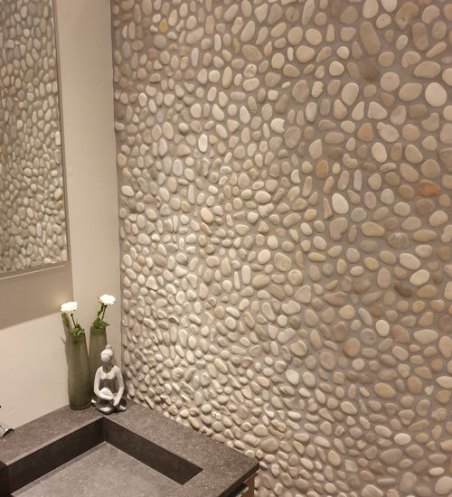 Mozaiektegel Stabigo Pebble Grijs 30x30 cm