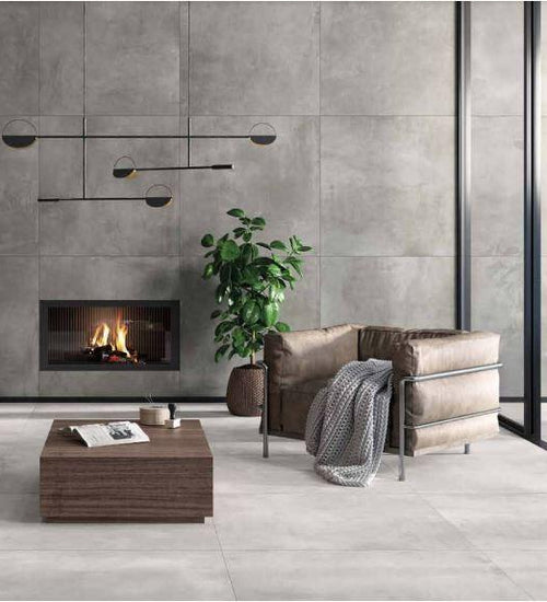 Vloertegel Rondine Volcano Grijs mat 100x100 cm