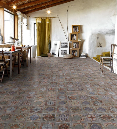 Vloertegel Vives 1900 20x20 cm Chocolate