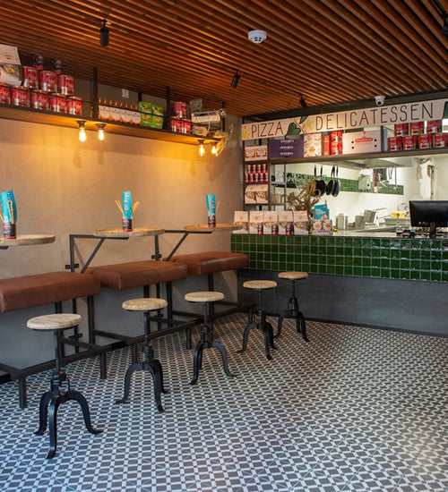 Vloertegel Vives 1900 20x20 cm Palau Grafito