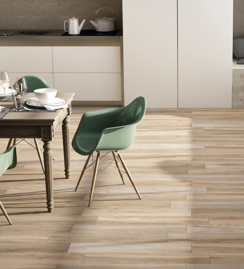 Vloertegel Century Cottage Bruin mat 23x100 cm
