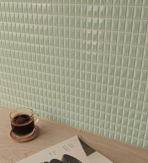 Sampletegel Wow  3D Bars Bevel Jade Gloss