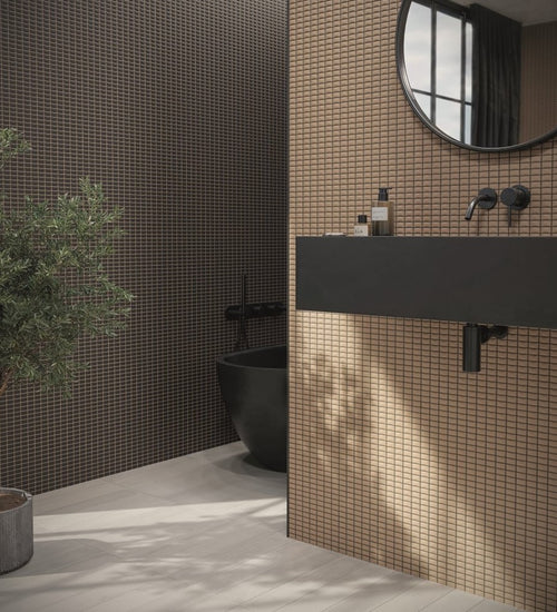 Wandtegel Wow  3D Bars Bevel Onix Matt 12,5x25 cm