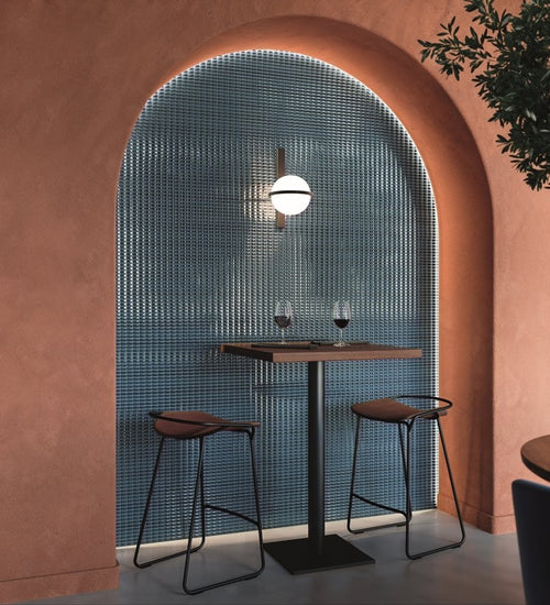 Wandtegel Wow  3D Bars Bevel Sapphire Gloss 12,5x25 cm