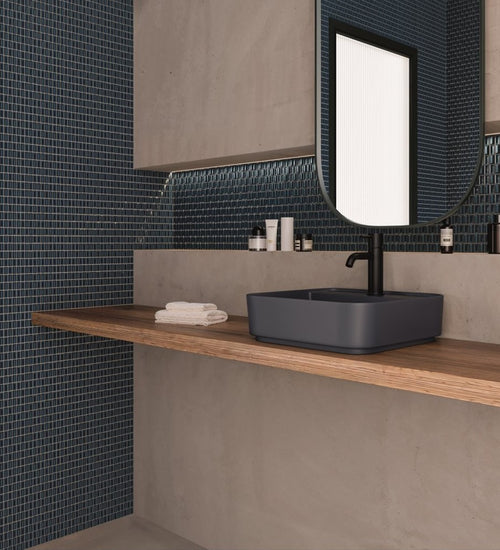 Wandtegel Wow  3D Bars Diamond Sapphire Gloss 12,5x25 cm