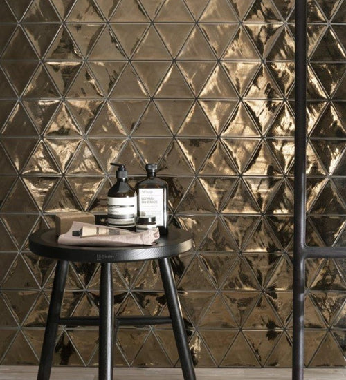 Wandtegel Quintessenza 3Lati Bronzo 13,2x11,4 cm