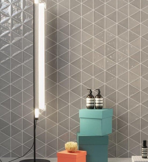 Sampletegel Quintessenza 3Lati Grigio Scuro Lucido