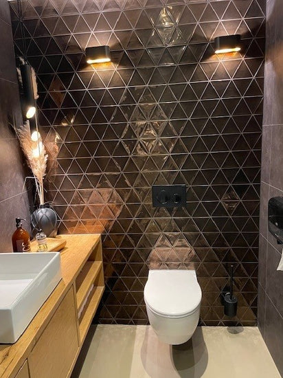 Wandtegel Quintessenza 3Lati Oro 13,2x11,4 cm