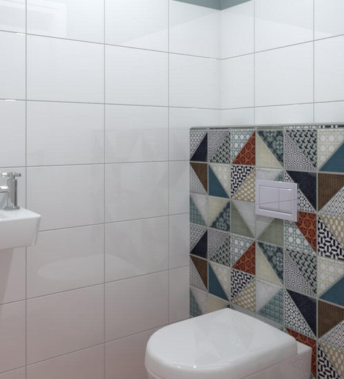 Wandtegel Rako System Wit glans