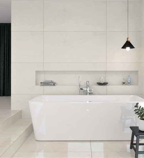 Vloertegel Marazzi italie Grandemarble Wit mat