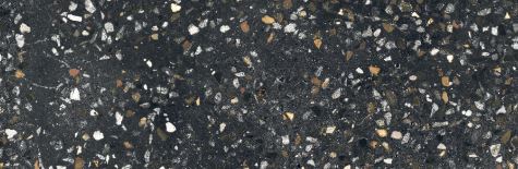 Vloertegel Sphinx Terrazzo Zwart mat