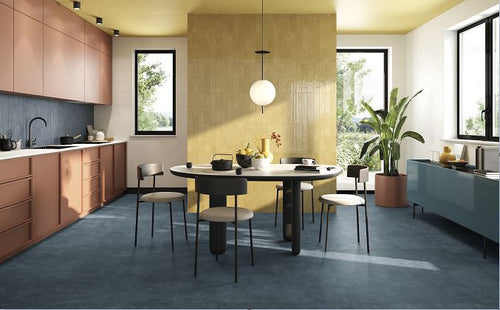 Wandtegel Pastorelli Colorful Geel glans 40x75 cm