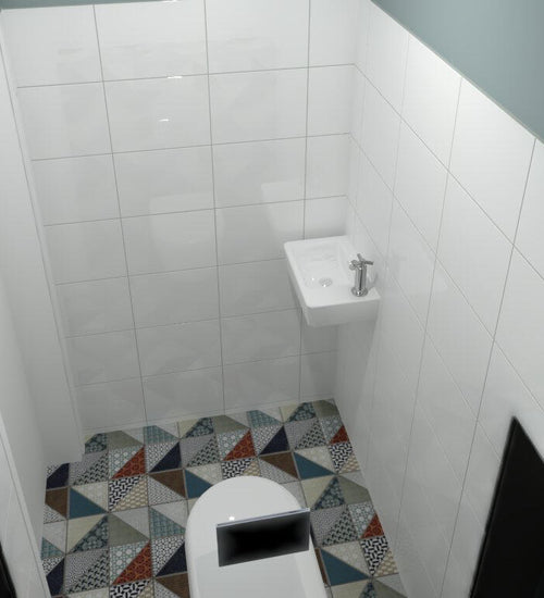 Wandtegel Rako System Wit glans