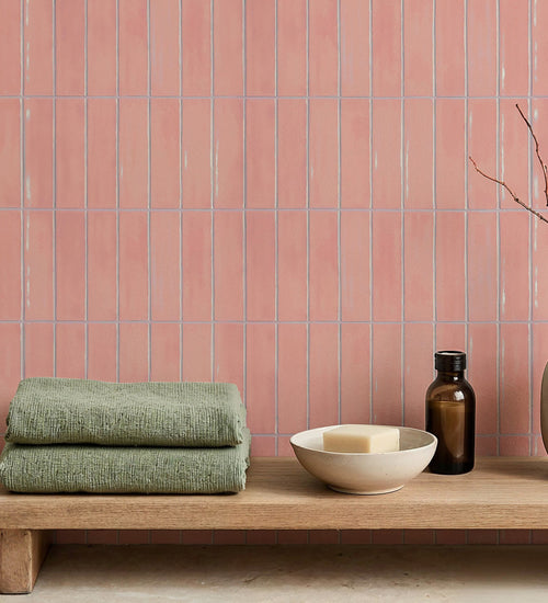 Wandtegel Grandeur Gerona Rose glans