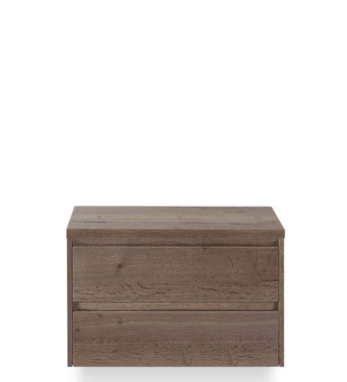 Badmeubelset 80 cm breed - bestaande uit: wastafelkast 2 laden én bovenblad