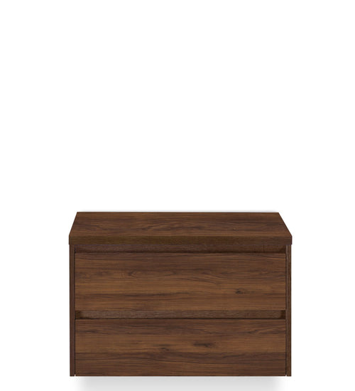 Badmeubelset 80 cm breed - bestaande uit: wastafelkast 2 laden én bovenblad