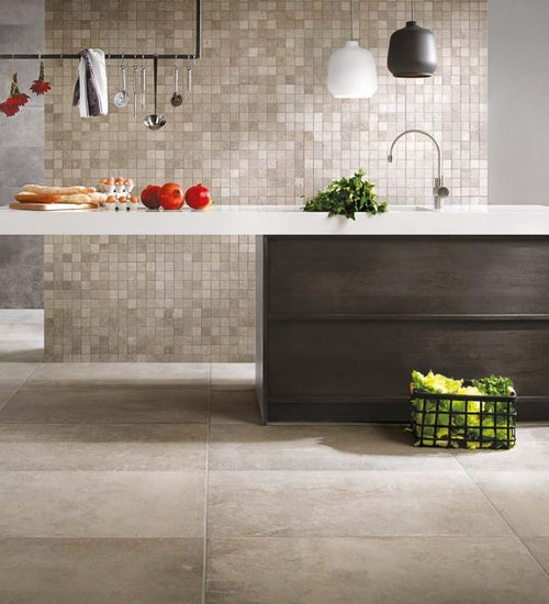 Mozaiektegel Sichenia Chateaux Bruin mat 30x30 cm