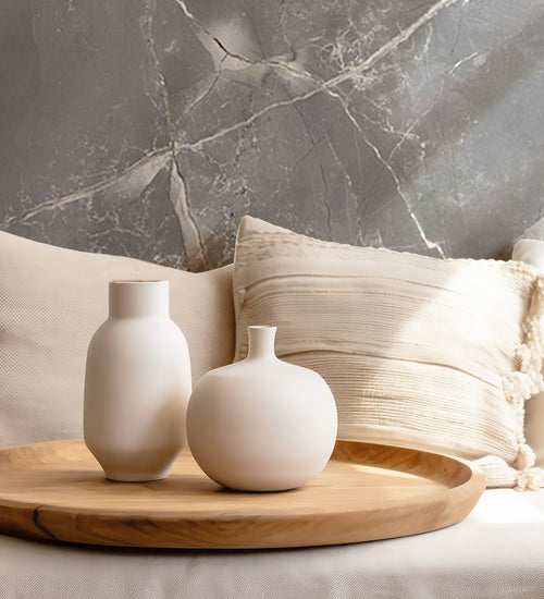 Vloertegel Rak Amani marble Grijs mat