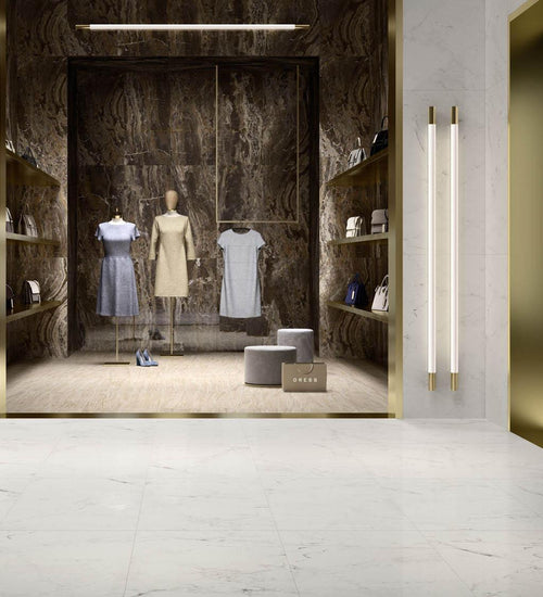 Vloertegel Marazzi italie Grandemarble Wit glans