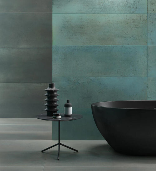 Wandtegel Villeroy & boch Metalcraft Blauw mat 40x120 cm