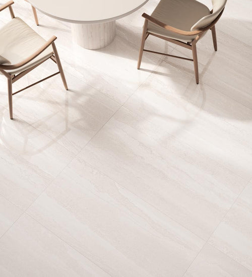 Vloertegel Flaviker Double Wit mat 60x120 cm