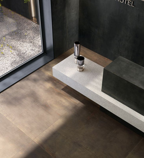 Sampletegel Flaviker Rebel Bruin mat