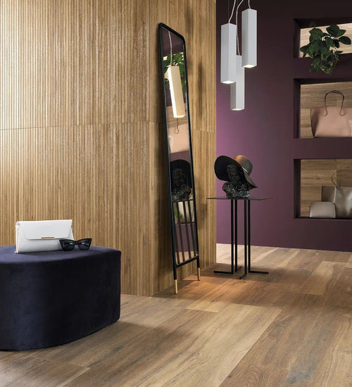 Decoratietegel Sichenia Silvis Bruin mat 20x120 cm