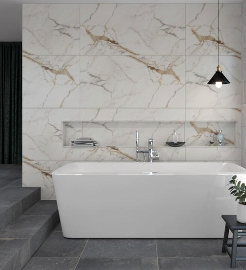 Vloertegel Marazzi italie Grandemarble Wit mat