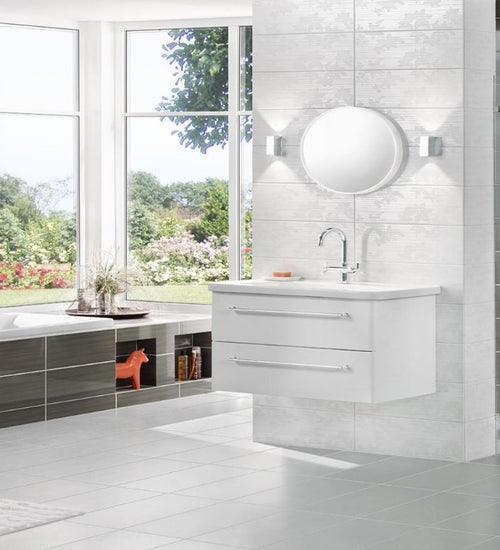 Wandtegel Kerateam Lima Antraciet glans 20x50 cm