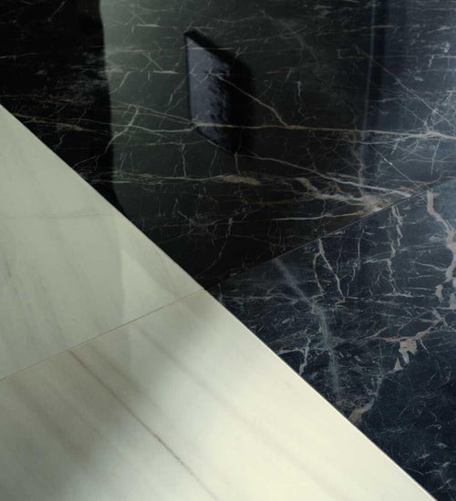 Vloertegel Marazzi italie Grandemarble Zwart glans