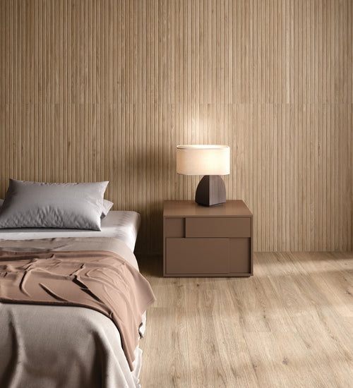 Vloertegel Rak Sapien wood Bruin mat