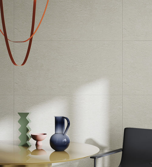 Vloertegel Rak Creativ concrete Wit mat