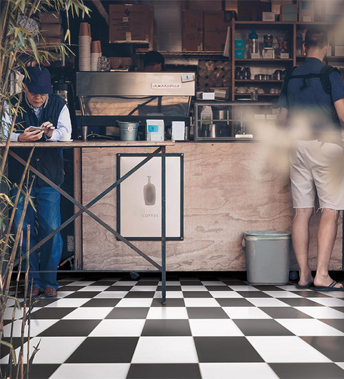 Vloertegel Sottocer Matrix Zwart mat