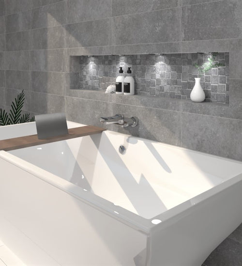 Mozaiektegel Sphinx Stone Grijs mat 27x33 cm