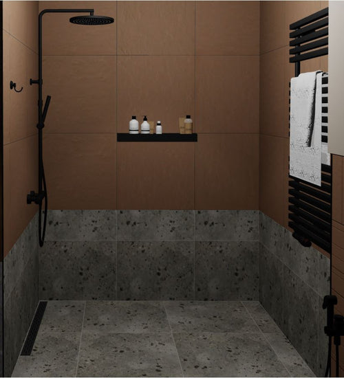 Vloertegel Panaria Context Grijs mat 60x60 cm