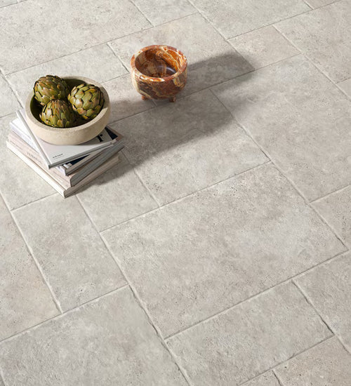 Sampletegel Fondovalle Royal travertino Grijs