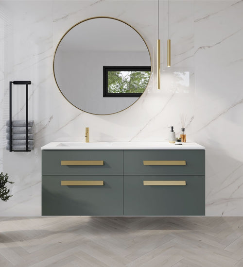 Spiegel Rondo 2.0 Ø 120 cm met frame in kleur wit mat, met dotless indirecte verlichting rondom, touchbediening (traploos dimbaar) op voorzijde, kleurinstelling koud/warm en spiegelverwarming