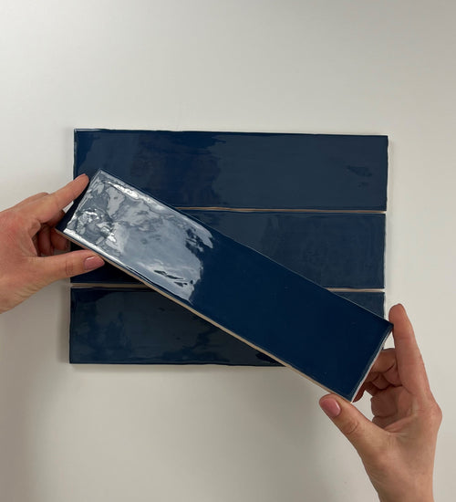 Sampletegel Cifre cerámica Blauw