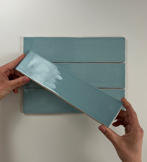 Sampletegel Cifre cerámica Blauw