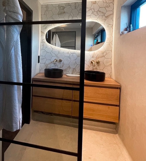 Vloertegel Cifre cerámica Zwart - 15x17cm