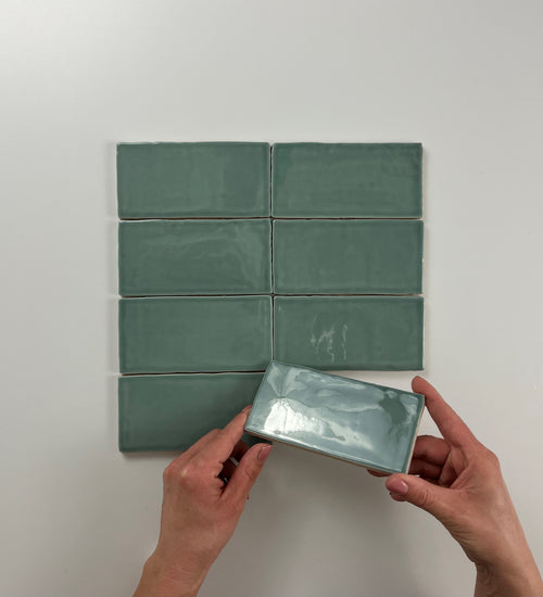 Sampletegel Cifre cerámica Groen