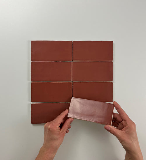 Sampletegel Cifre cerámica Rood
