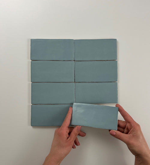 Sampletegel Cifre cerámica Blauw