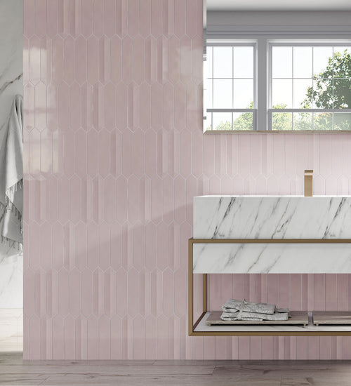 Sampletegel Cifre cerámica Roze