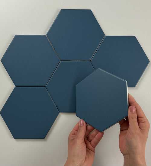 Sampletegel Cifre cerámica Blauw