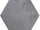 Hexagon Moon Grey glans 16x18