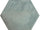 Hexagon Moon Green glans 16x18