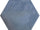 Hexagon Moon Blue glans 16x18