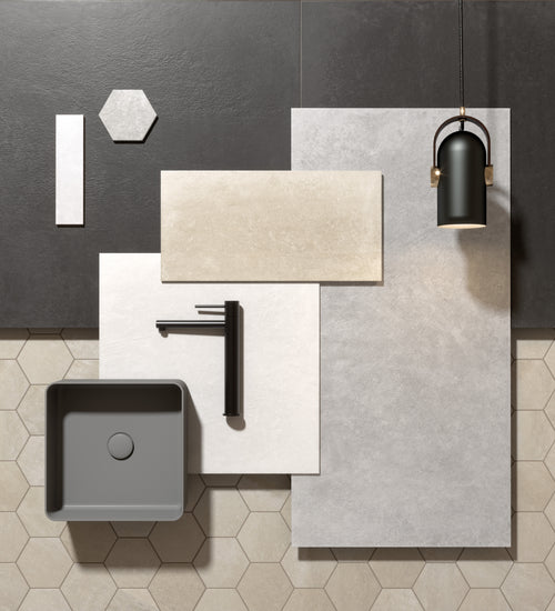 Sampletegel Huismerk tegels Wit