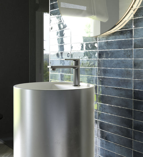 Sampletegel Cifre cerámica Blauw